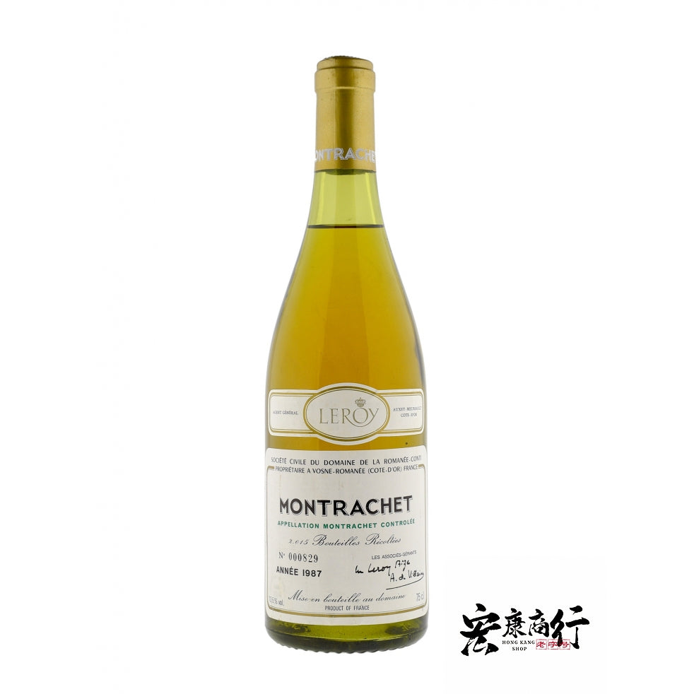 【宏康商行】高價收購DRC羅曼尼·康帝（蒙哈榭特級園）Montrachet 1987年份葡萄酒 | 香港專業回收葡萄酒