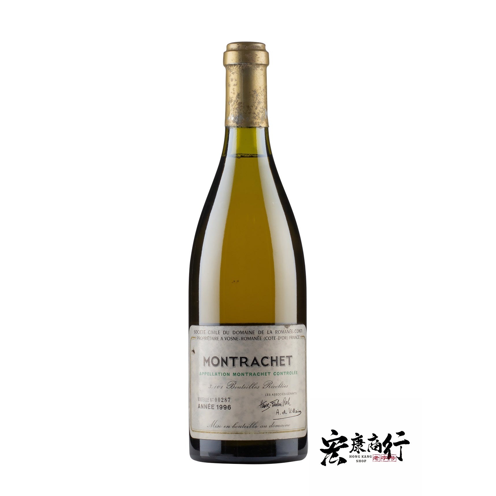 收藏級葡萄酒回收 | 長期回收 羅曼尼·康帝（蒙哈榭特級園）Montrachet 1996年葡萄酒